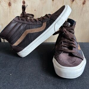 Vans Men's Dark Brown High-Top Sneakers